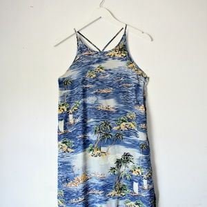 GAP Tropical Sleeveless Mini  Dress